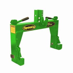 SpeeCo 3-Point Quick Hitch Category 1 Tractor Implement Adaption, No Bushings Required, Green Powder Coat, 2000 lb Lift Capacity