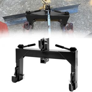 YINTATECH 3000lbs Heavy-Duty 3 Point Quick Hitch,3 Point Hitch Fits for Tractor Cat 1 with 2" Receiver, Black