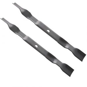 Replacement Part 195-005 Mulching Blades 42" – Compatible with AYP Craftsman Husky Poulan Decks – 2-Pack 21-Inch Lawn Mower Blades for 5-Point Star Spindle