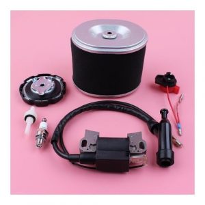 Ignition Coil Air Fuel Filter Cap Stop Switch Spark Plug Kit Fit for GX390 13HP GX340 11HP GX 390 340 Lawn Mower Part