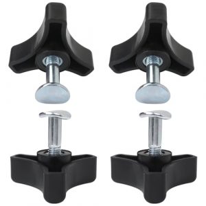 Enhanced 4 Sets Lawn Mower Handle Bolts, Triangle Handle Screw Replacement for Honda, for Craftsman, for Murray & Most Mowers, Universal Lawn Mower Parts & Accessories Kit