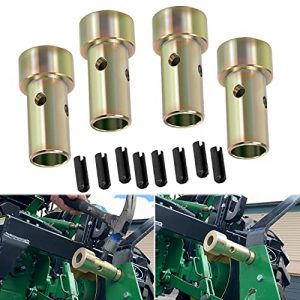 Yoursme for Cat 2 Quick Hitch Adapter Bushings Set Fit for Category II 3-Point Tractor 2 Pairs