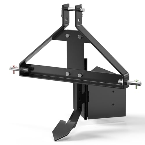 3-Point Hitch Adapter, Heavy-Duty Middle Buster with A Blade, Designed for Category 1 Tractors – Effortless Installation for Furrow Plowing, Subsoiler Attachments, Perfect for Gardening, Farming