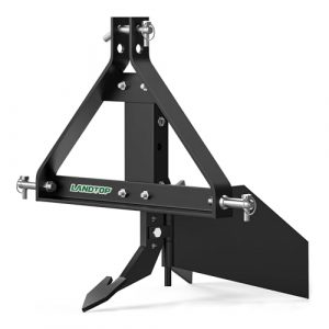 LANDTOP Middle Buster Plow for Category 1 and 3 Point Quick Hitch Tractors, Heavy Duty Steel Furrowing Plow