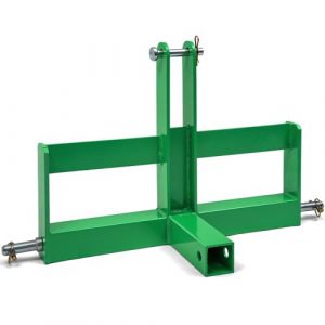 GarveeTech 3 Point Trailer Hitch with 2" Receiver for Category 1, 3 Pt Tractor Quick Hitch Drawbar Adapter Attachments with Suitcase Weight Brackets