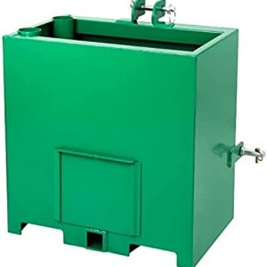 Ballast Box 3 Point Category 1,Standard 2" Hitch Receiver,Ballast Box Secure and Stable Weight for Improved Tractor Performance,Green