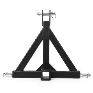 3 Point Hitch 2" Receiver, Heavy Duty 2 inch Receiver Tow Drawbar 3 Point Hitch Adapter for Category 1 Tractors, Kubota, BX, John Deere, LM25H, WLM Tractor, NorTrac, Yanmar, Kioti, Farm Equipments
