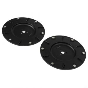 Robot Lawn Mower Blades Replacement for Mammotion for LUBA 1 AWD, for LUBA 2 AWD Models Cutting Disc Plates 2 Pieces Black Plastic Mowing Robot Parts