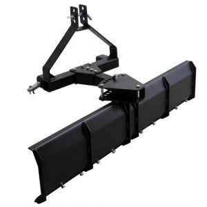 3 Point Rear Grading Blade for CAT 0 & CAT 1 Tractor,52" Heavy Duty Steel Scraper for Grading Driveways, Arenas, Top Soil, Gravel and More