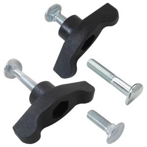 XSPANDER Lawn Mower Handle Knobs Nut Bolt Replacement Kit, Includes 2pcs Short Bolts & 2pcs Long Bolts & 2pcsc Handles, Universal Wing Handle Knob, T-Handle Bolt for Snow Blower