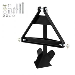 3 Point Quick Hitch Tractors, Middle Buster for Category 1, Heavy Duty Steel Furrowing Plow,CL