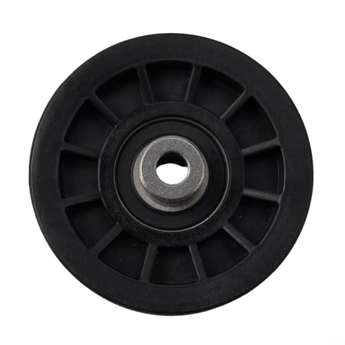 532194327 194327 Flat Idler Pulley Replacement Part for Craftsman Lawn Tractor Mower PB20H42YT PB22H46YT 917287220 917287140 Black 3-1/2 Inch Diameter
