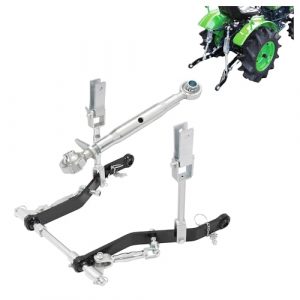 Wutist 3 Point Hitch Kit Compatible with Kubota B-Series Tractors Category CAT 1 Heavy Duty Steel White Zinc