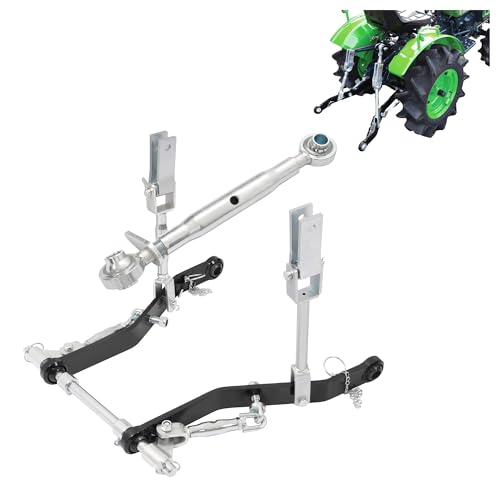 Wutist 3 Point Hitch Kit Compatible with Kubota B-Series Tractors Category CAT 1 Heavy Duty Steel White Zinc