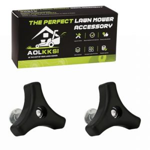 AOLKKSI 2 Sets Lawn Mower Handle Knobs Nut Bolt, Triangular Handle Fastening Screw Set for Honda Lawn Mower and Other Most Lawn Machine Replacement Parts
