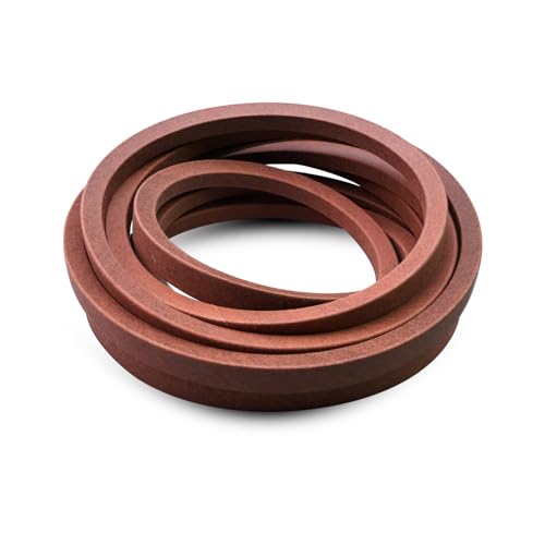 Deck Belt Kevlar Fit for Hustler 604711 Rapture SD SDX XD 60" Worldlawn 5201008 Spartan 461-0001-00 Grasshopper 382097 Zero-Turn, 5/8" x 153 1/2" Lawn Mower V Belt, Brown