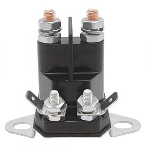 AYWFEY 117-1197 Lawn Mower Starter Solenoid 12V 4 Terminal for Zero-Turn Riding Lawn Mowers (Compatible with Models Using Part # 117-1197, E513075, 1-513075, 117-1197, 104-3189)