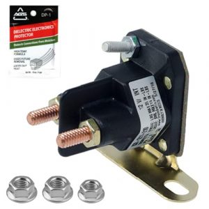 FalconSupply Genuine Trombetta 832-1211-210 12V Starter Solenoid Relay Switch Kit, Replaces Hustler 030817 for Raptor (SD, SDX, Flip-Up), FasTrak Zero Turn Riding Lawn Mower Parts