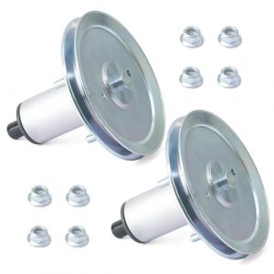 VAINELY 2Pcs 51537300 Deck Spindle Assembly with Pulley Replacement for Ariens Edge 42", for Ikon XD 60" Ikon XL 60", for Gravely ZTX 60, ZT XL 60 Zero-Turn Lawn Mower Parts Replace 51530700
