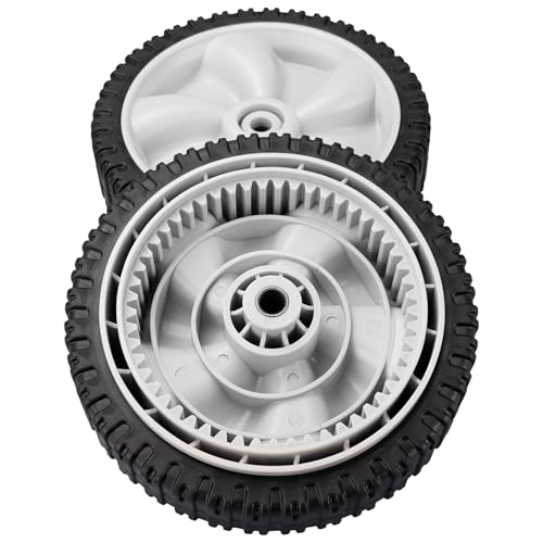 734-04581 Lawn Mower Wheels 8"Front Drive Wheels Replacement for MTD 634-0190(A) Compatible with MTD, Yard Man, Craftsman, Huskee, Yard Machines Self Propelled Walk-Behind Mowers, 2 Pack