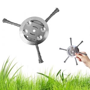 gavosy Steel Wire Trimmer Head, 2025 Universal Steel Wire Grass Trimmer Head, 6 Inch Wire Blade for Lawn Mower, Rust & Moss Removal Tool, Weed Eater, Metal Weed Eater Blade(3 Blades)