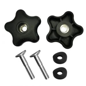 YoNana Handle Knob and Screw Bolt Kit, Compatible with Toro Lawn Mowers/Snow Blowers Repair Part 92-2260 & 106-4161, for Most Models Toro Recycler Lawn Mower Deck Parts 2-Pack
