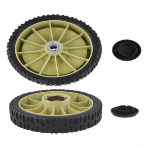 Lawn Mower Front and Rear Drive Wheels Set for Honda HRJ216 HRJ215 HRJ196, 8 Inch Replacement Parts with Drive Ratchets, Rubber Construction for Optimal Performance and Easy Installation