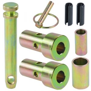 BOSFLAG TK95029 Cat 1 Quick Hitch Adapter Bushings, Including Link Pin Hitch 5-1/2" S07070200 and Heavy-Duty Lynch Pin with Ring Replaces S14114400 for Category I 3-Point Tractors
