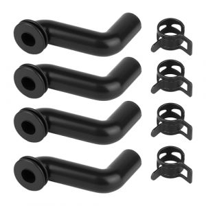 2Pcs Fuel Pump Vacuum Hose 793147 with Clamps, Compatible with Briggs & Stratton 401000 405000 406000 Engines, John Deere LA130–LA175 D110–D125, Husqvarna 2246 LS, Sears DYS 4500 Lawn Tractor