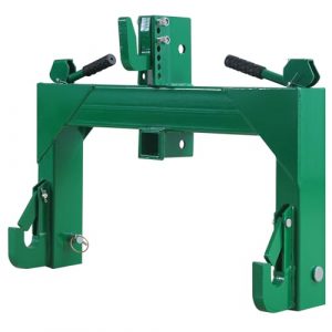 3 Point Quick Hitch for Tractors, Category 1 & 2, 3000LB Capacity, 2 Receivers, 5-Level Adjustable Hook, Fits 3 Point Hitch Attachments, Fits Implements, Heavy Duty Hitch System