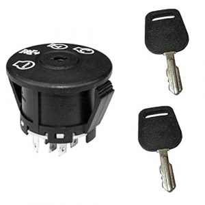 Lawn Tractor Ignition Switch with Key for Craftsman 532193350 33457 Compatible with Ariens 21546319 Poulan Snapper 705064 Riding Mower Parts