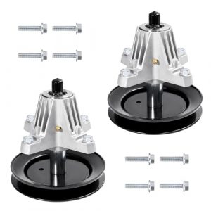 Antanker Lawn Mower Spindle 918-04822A 918-04822B 618-04822 Replace for MTD Cub Cadet Troy Bilt 918-04889 918-04950, for Rotary 14328, Oregon 82-058 42" Deck Spindle, 2 Pack