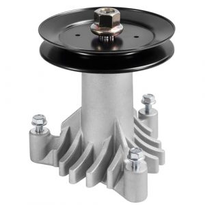 FYNORA-REVIXO Spindle and Pulley Compatible with OEM Parts: for Craftsman/Poulan 128285, 130794, 133172, 137641, AYP 129861, 153535, Laser 95139, Rotary 7180, and Stens 275-284. Fits Various Models.