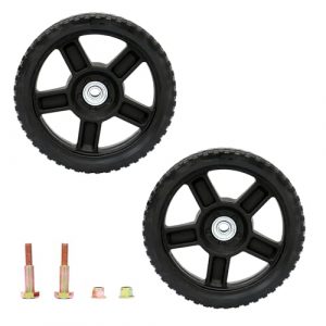 UCUT Lawn Mower Wheels 12 Inch Wheel kits with Bolts & Nuts,Push Mower Plastic Wheels Fits Craftsman Mower Generator Garden Tiller Most Standard Lawn Mowers,- Set of 2