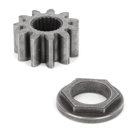 Steering Pinion Gear & Bushing Kit, Steering Shaft Pinion Gear Lawn Mower Parts for Cub Cadet LT1042 LT1045 LT1046 LT1050 Toro 112-0863 MTD 717-1554 941-0656A 741-0656