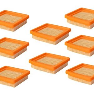 Hippotech 4180 141 0300 Air Filter for Stihl KM91R KM131 FS89 FS91 FS111 FS131 FS311 FC96 String Trimmer Mowers Brushcutter Parts # 4180-141-0300, Pack of 8