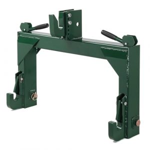 Parts-Diyer 3 Point Quick Hitch 3000 lbs Adaptation to Category 1 & 2 Tractor 3-Pt Attachments with 5 Level Adjustable Bolt (Green)