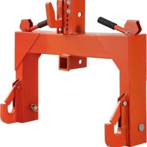 3 Point Quick Hitch for Tractors, Category 1 & 2, 3000LB Capacity, 2 Receivers, 5-Level Adjustable Hook, Fits 3 Point Hitch Attachments, Fits Implements, Heavy Duty Hitch System