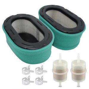 Hippotech 2Pack 16-083-04-S Air Filter with 24 050 13-S Fuel Filter for Kohler 7000 Series ZT710-ZT740 KT715-KT745 19HP-26HP Lawn Mower Air Filters for Bad Boy 063-5003-00 Part# 16 883 04-S1 1608305-S