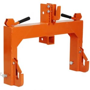 3 Point Quick Hitch for Category 1 Tractor,3000 Lbs Capacity Tractor Quick Hitch 2in Receiver,3 Point Hitch Attachments with 5 Level Adjustable Bolt,Orange