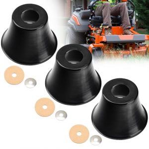 3 Set of Spindle Cone Deflector Replacement Part 423680 Compatible with Grass-Hopper Mower, Prevents Dirt Injection for Maintenance and maximizes Mower Performance
