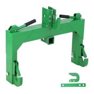 Garvee 3 Point Quick Hitch, 3000 lbs 3-Point Attachments with 2" Receiver Hitch,Adaptor to Category 1 and 2 Tractors, 28" Between Lower Arms, 15" ~18" Level Adjustment