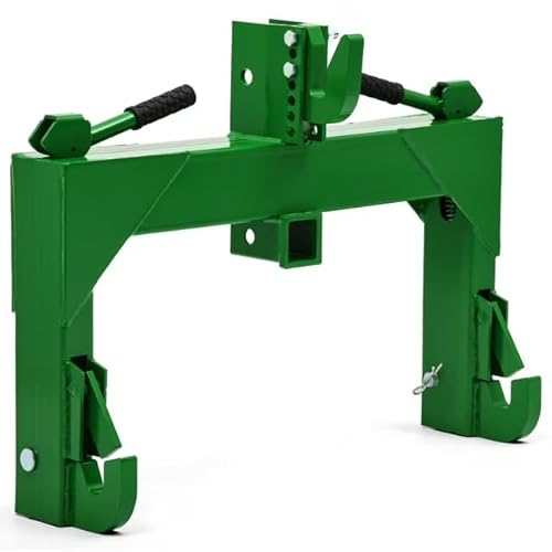 Tractor Attachments 3 Point Quick Hitch Adapter Attach for Category 1 Tractor Attachments 3000lb with 2in Receiver