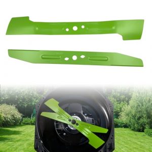 21 Inch Lawn Mower High-Lift Bagging Blades Compatible with EGO 56V LM2130/ LM2133 /LM2135SP/ LM2130SP/LM2150SP/LM2156SP, Replacement Dual Blade Set AB2101D for 56V Select Cut Mowers (Green)