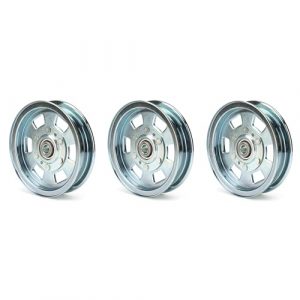 Kefly Lawn Mower Idler Pulley Replaces 033-2000-00, 033-7201-00, 033-7201-25, 033-8000-00, Flat Idler Pulley Compatible with Bad Boy MZ ZT Outlaw Series 48" 50" 54" 60" Mower 3 Pcs