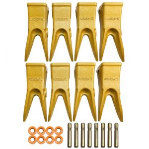 BDI Wear Parts 1U3252WTL Excavator Bucket Teeth Rock Tooth Dirt Tractor Teeth/Tooth for Backhoe Loader Cat J250 Excavator (8Pk)