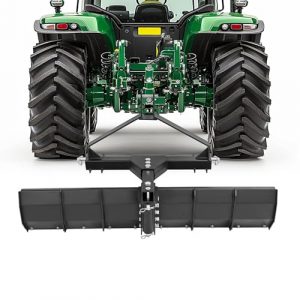 KUAFU 3 Point Rear Grading Blade, 52" Width for Tractor Cat 0, Cat 1, 3 Point Tractors Heavy Duty Steel Scraper, Adjustable Degrees Angle, Adjustment Scrape Blade, Black