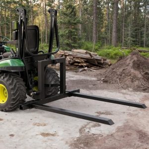 YINTATECH 50" 3 Point Pallet Forks,1500lbs Capacity Adjustable Width Range(28"-45") Pallet Fork Attachments,3 Point Hitch Pallet Forks for Tractor Category 1,Black