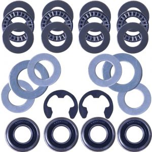 lauterbrun Replacement Front Wheel Bushings for Craftsman Riding Mowers – Compatible with Multiple Part Numbers (532009040, 9040H) and Poor Man Power Steering kit for Lawn Tractor