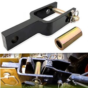 C CLINK Versatile Quick Hitch Adapter with Adapter Sleeve Used to Adjust Top Link Bracket Movements Fit for Category 1 Quick Hitch Made of Integral Casting